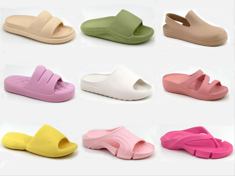 Styles of Eva rubber slippers