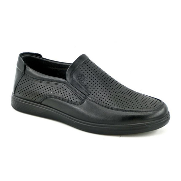 Men soft styles leather shoes H005124